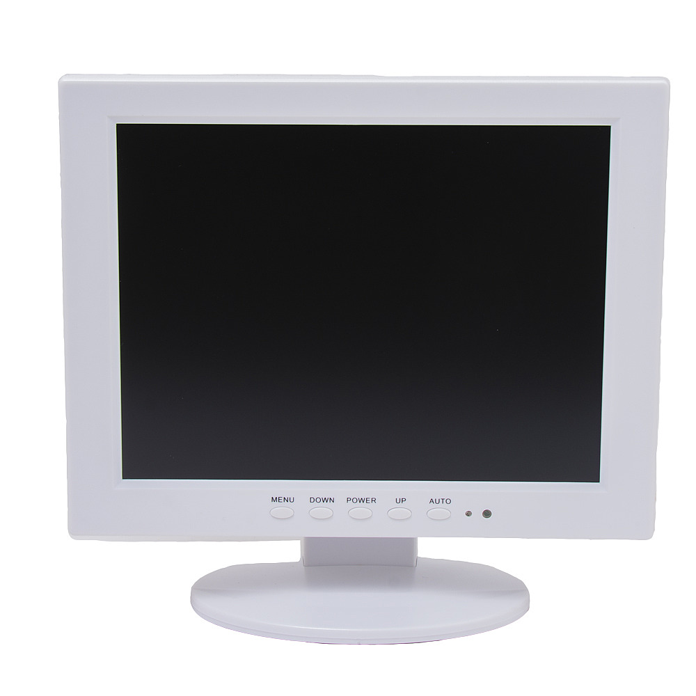 картинка Монитор POSCenter 10" TFT LED (VGA) (800х600, 4:3, кабель 1, 5 м, подставка, белый) от магазина ККМ.ЦЕНТР